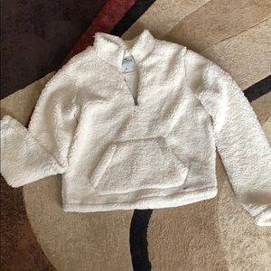 Hollister half-zip sherpa hoodie